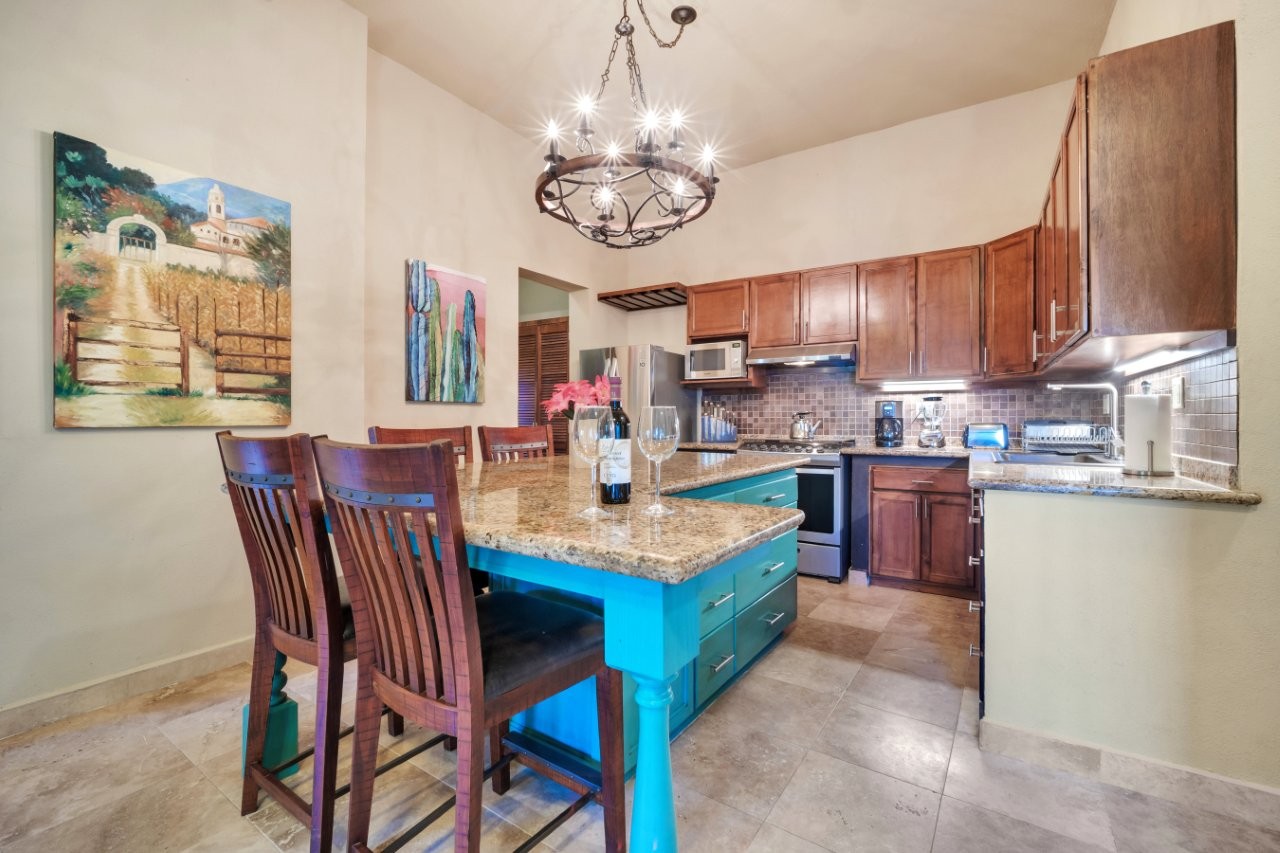 Kitchen island and custom wood cabinetry