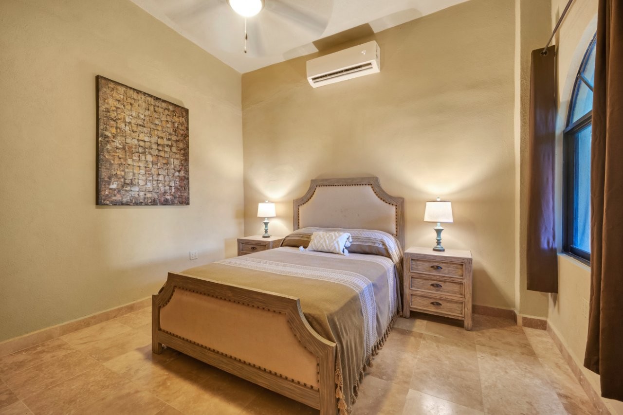 Bedroom with mini-split air conditioning
