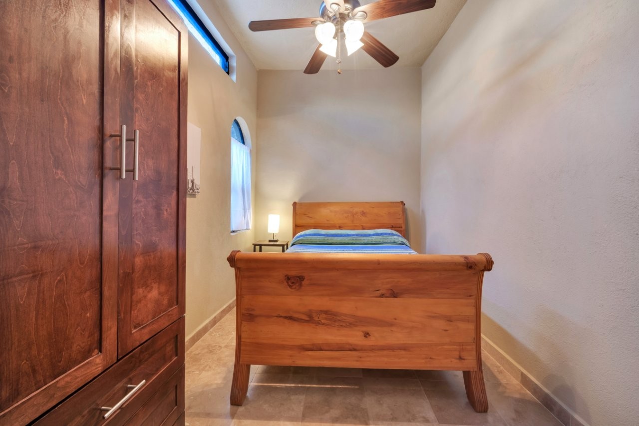 Bedroom and wood cabinetry
